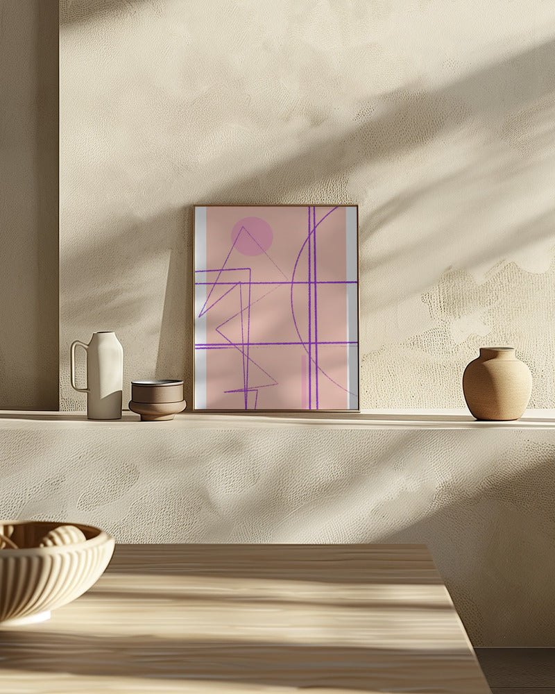 Angular Lines No 14 Poster